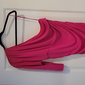 One shoulder ruched mini dress